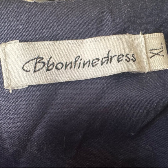 Women's Navy Blue retro Cocktail swing Dress - Picture 3 of 7